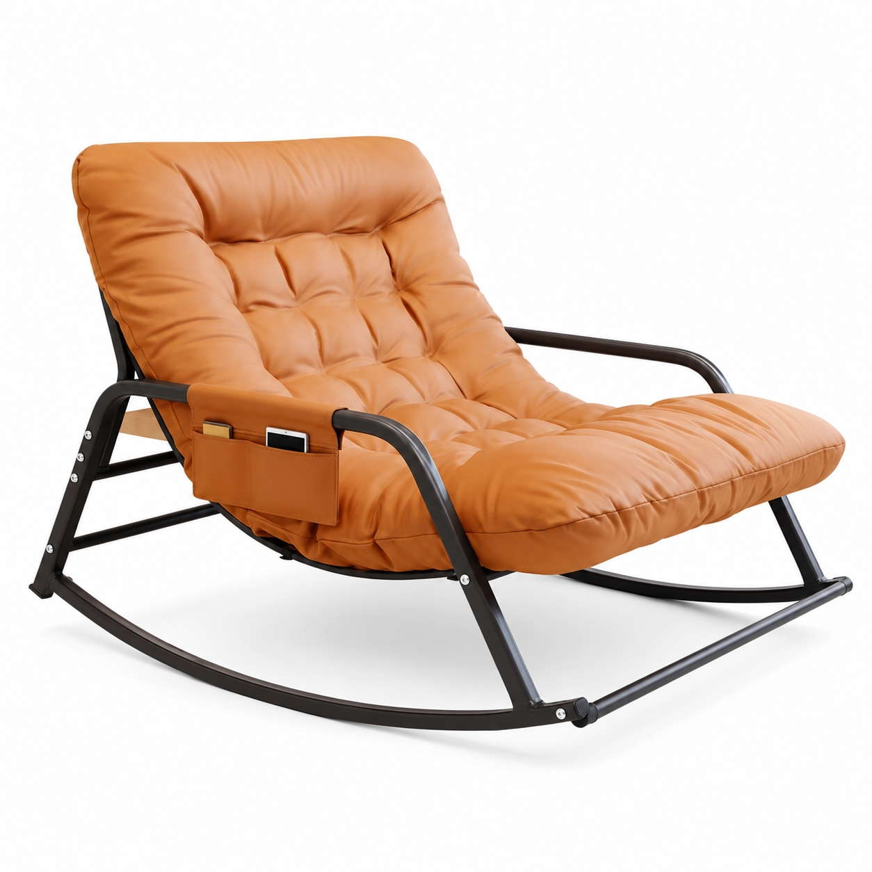 Rocking Chair 2 places & coussin rembourré - Nuvia