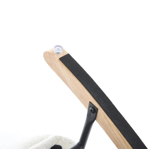 NUVEA - Rocking Chair Allaitement Ergonomique Teddy Blanc - Fauteuil à Bascule Repose-pieds Appuie-tête Lombaire