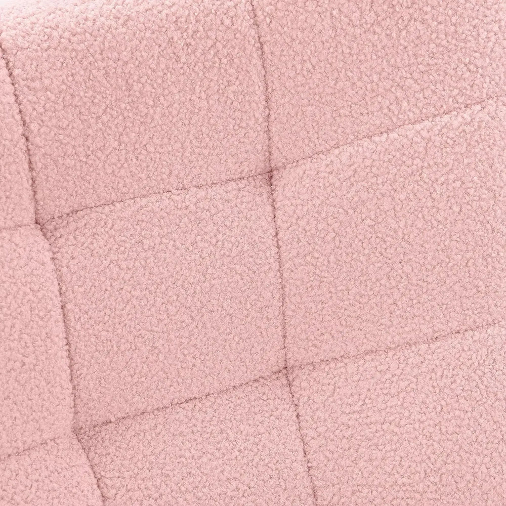 NUVOA Teddy - Rocking Chair Allaitement Dossier Haut - Fauteuil à Bascule Tissu Teddy Chambre Bébé