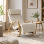 Fauteuil à bascule moderne beige — Alramo Nova
