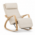 Fauteuil à bascule moderne beige — Alramo Nova