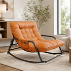 Rocking Chair 2 places & coussin rembourré - Nuvia