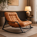 Rocking Chair 2 places & coussin rembourré - Nuvia