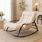 Rocking Chair 2 places & coussin rembourré - Nuvia