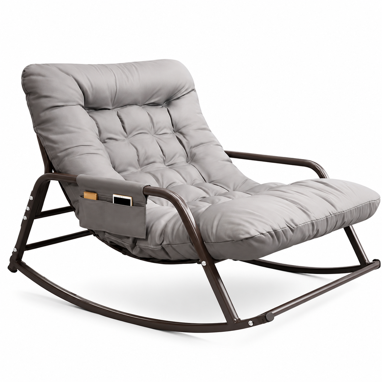 Rocking Chair 2 places & coussin rembourré - Nuvia