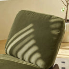 VELOA - Rocking Chair Design Velours Rétro - Fauteuil à Bascule Bois Massif Salon Chambre