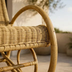 NJIVK - Rocking Chair Rotin & Manau Tressé