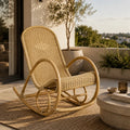 VANIK - Rocking Chair Rotin & Manau Tressé