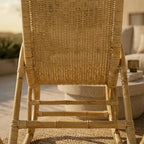 NJIVK - Rocking Chair Rotin & Manau Tressé
